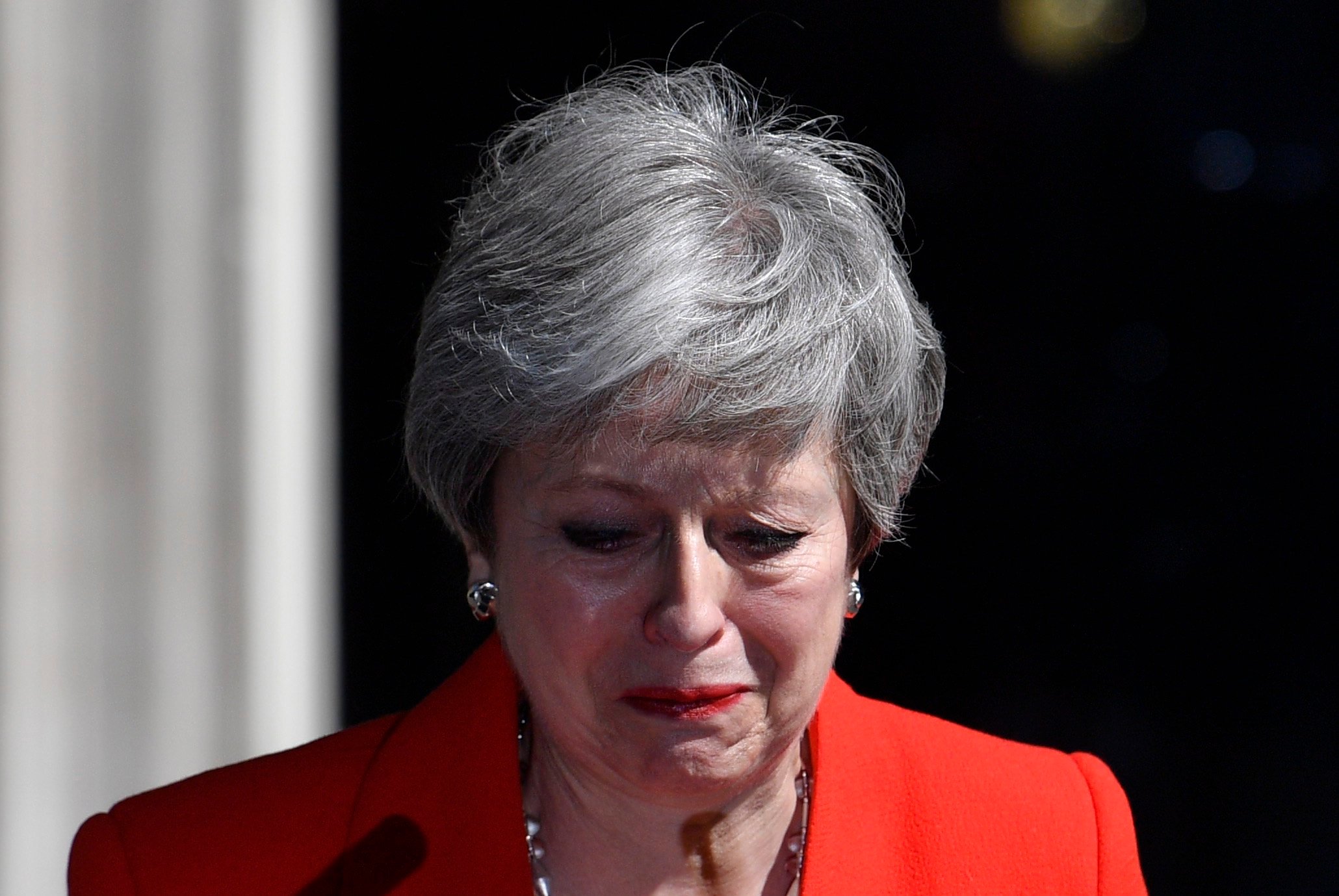 Theresa May cry