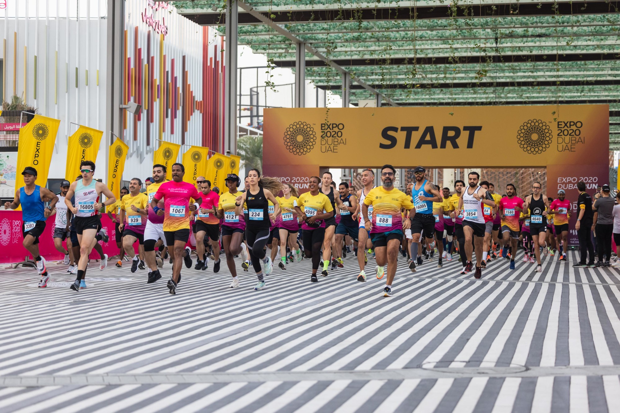 Participants take part in Expo Run